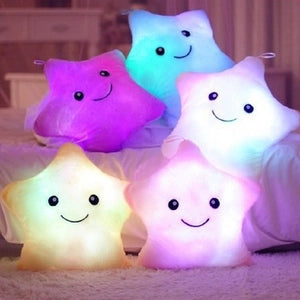 Glowing Star Plush Pillow