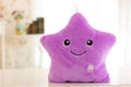 Glowing Star Plush Pillow