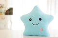 Glowing Star Plush Pillow